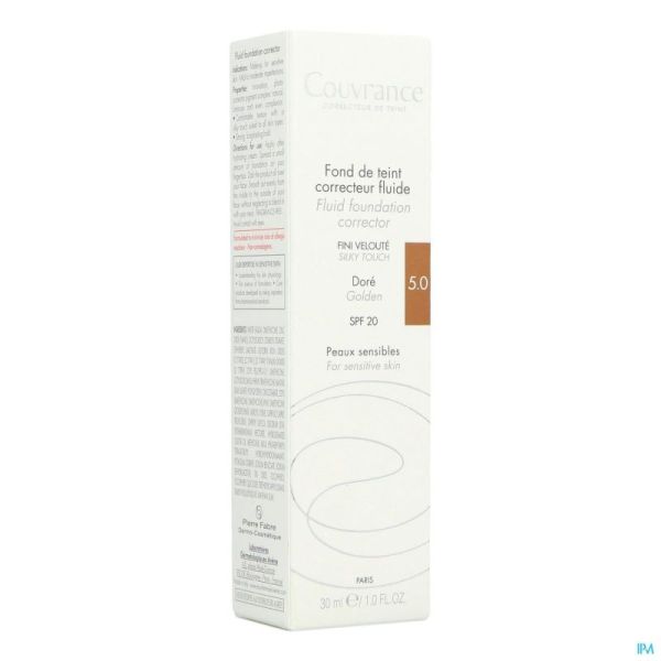 Avène Couvrance Fond de Teint Correct. Fluide 5 Doré 30ml
