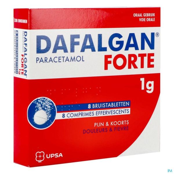 Dafalgan Effervescents Forte 8 Comprimés 1 Gr