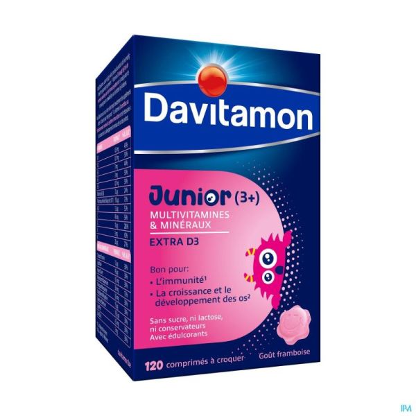 Davitamon Junior Framb 120 Comprimés V1