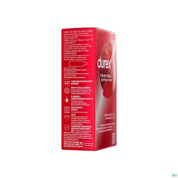 Durex Thin Feel Extra Thin Préservatifs 10