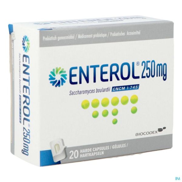 Enterol Alublister 20 Gélules 250 Mg