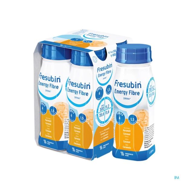 Fresubin Energy Fibre Drink Caramel 4x200 Ml