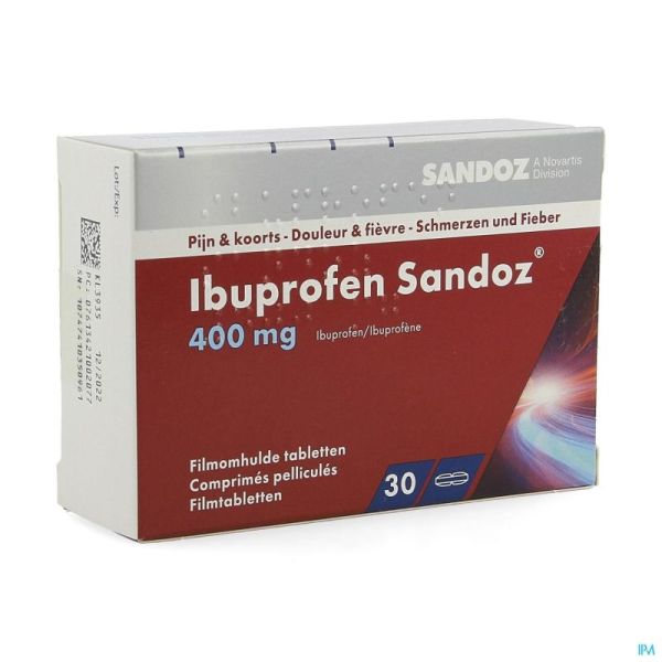 Ibuprofen Sandoz 30 Comprimés 400 Mg