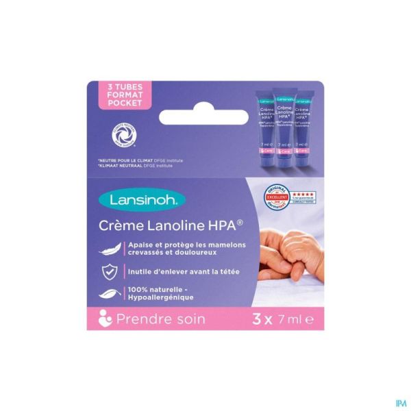 Lansinoh Lanoline Crème Sachets 3x7g