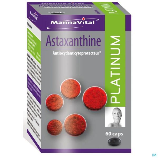 Mannavital Astaxanthine Platinum 60 Gélules