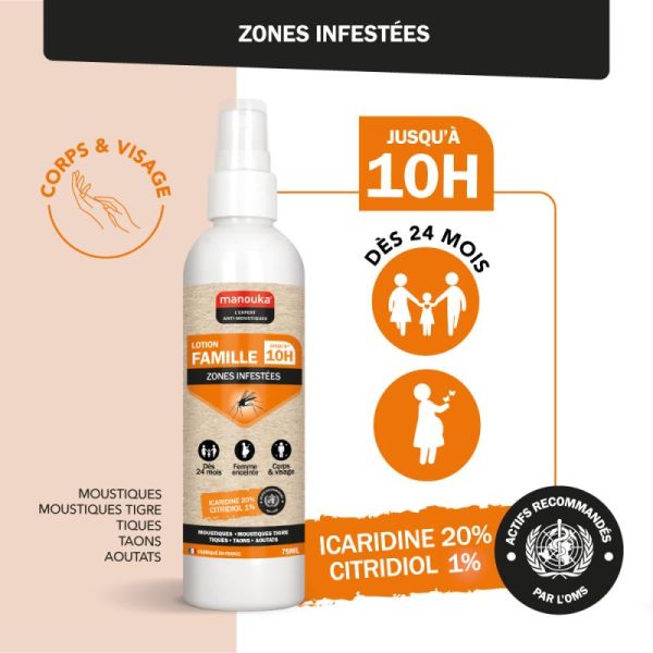 Manouka Spray Lotion Famille 75ml