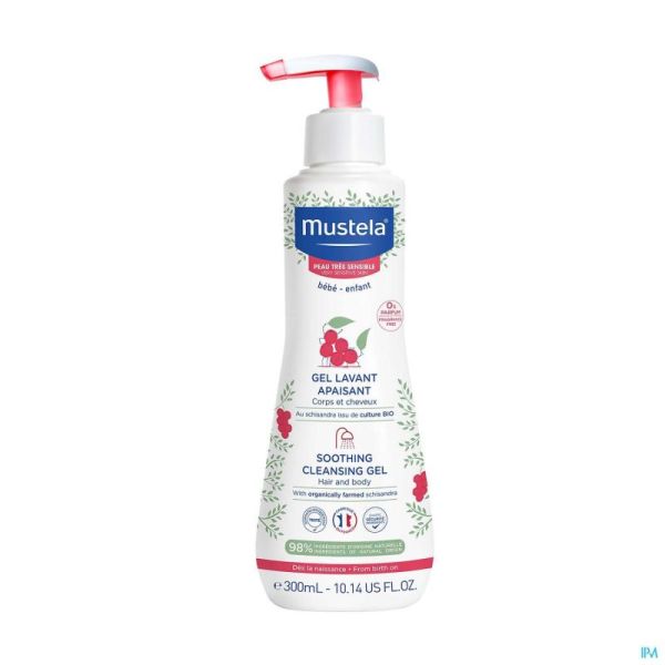 Mustela Peaux Très Sensibles Gel Lavant Apaisant 300ml