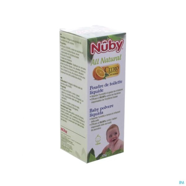 Nuby Citroganics Poudre De Toilette Liquide 125