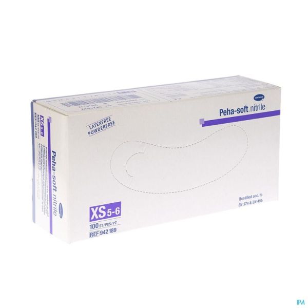 Peha Soft Gants Nitrile Xs 100 9421892