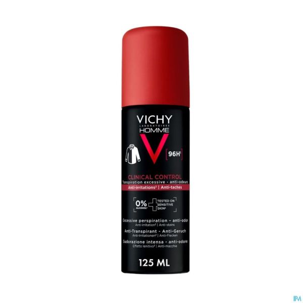 Vichy Homme Deo 96h Clinical Control Aérosol 125ml