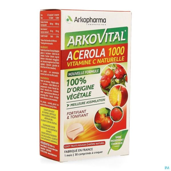 Acerola 1000 30 Comprimés