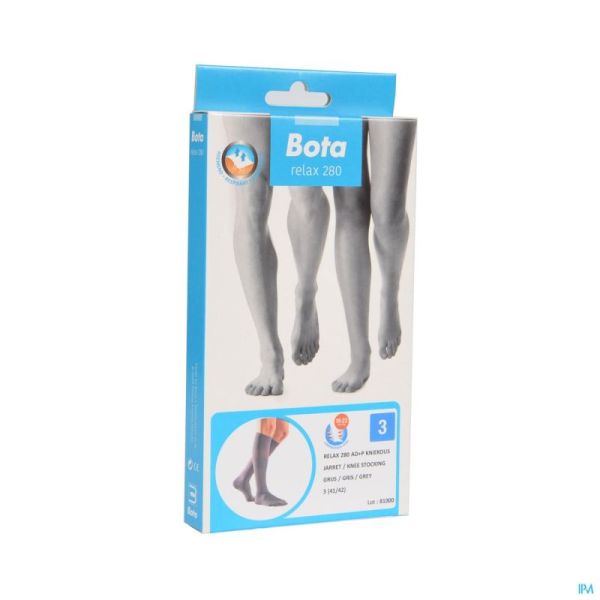 Bota Relax Bas De Genou 280 Gris T3 1 Pa