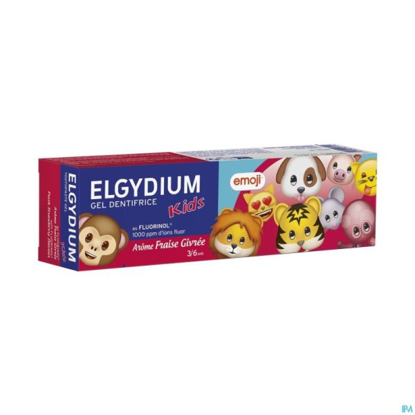 Elgydium Dentifrice Kids Emoji Fraise Givre50ml 