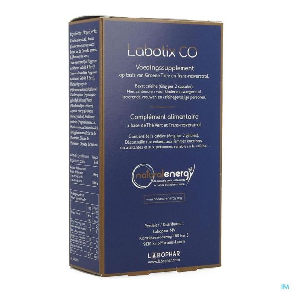 Labotix Co V-gélules 60 Natural Energy Labophar