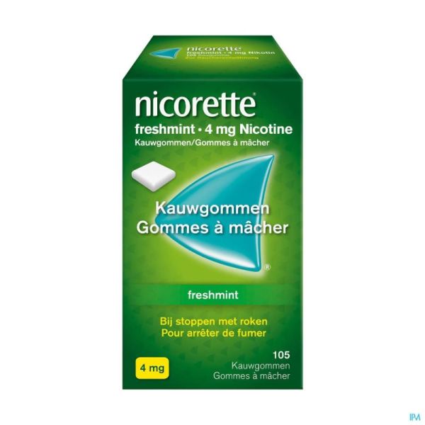 Nicorette Chewing-gum Freshmint 105 Comprimés