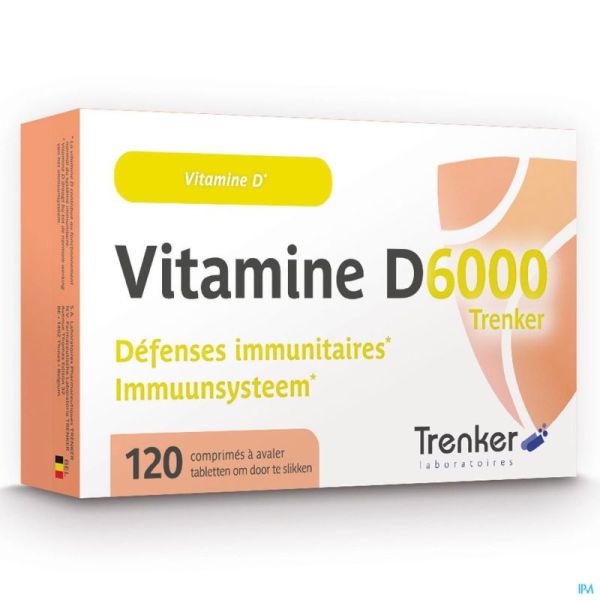 Vitamine D6000 Trenker Comprimés 120