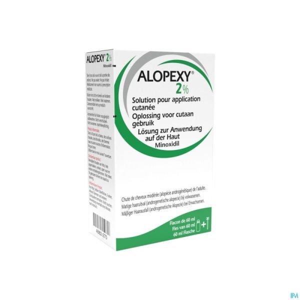 Alopexy 2 % Solution pour Application Cutanée Flacon Pipette 1x60ml