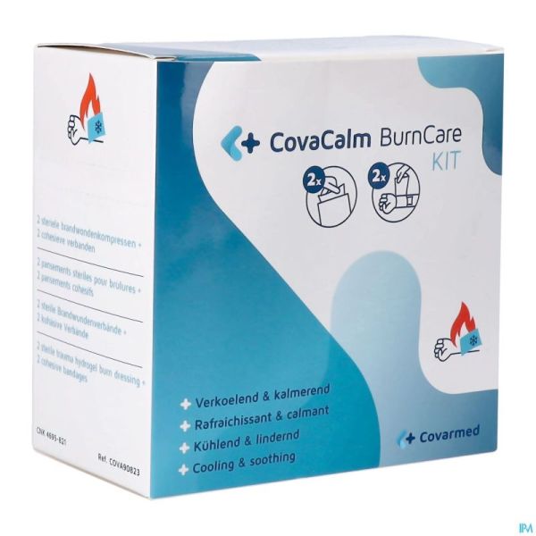 Burncare Covacalm Set Compresses Brulures 4 Prod.
