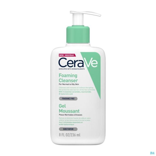 Cerave Gel Nettoyant Moussant 236ml