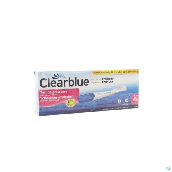 Clearblue Plus Test De Grossesse 2 Pièces