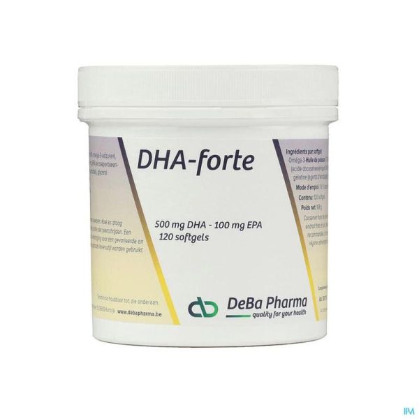 Dha-forte Deba 120 Gélules 500 Mg