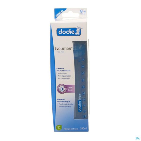 Dodie Biberon Evol+ Bl Tétine Deb 3 330