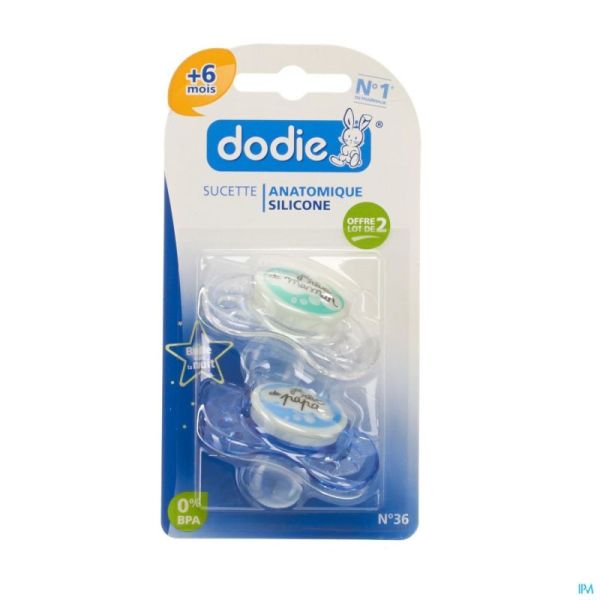 Dodie Sucette Sil Nuit 0-6 M Duo