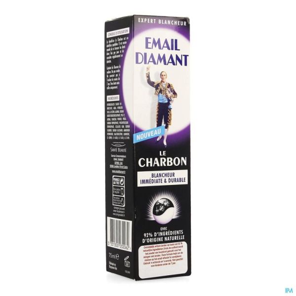 Email Diamant Dentifrice Charbon 75ml