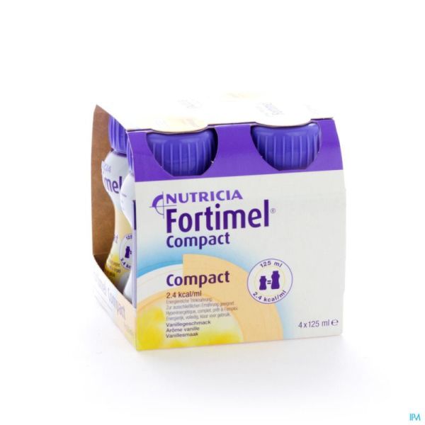 Fortimel Compact Vanille 125 Ml 4 Pièces