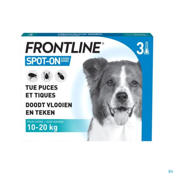 Frontline Spot On Hond 10-20kg Pipet 3x1,34ml