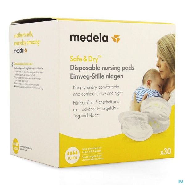 Medela Compr D'allaitement Jetable 30 Pièce