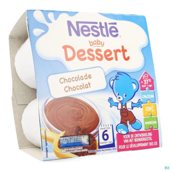 Nestlé Yogolino Dessert Crème Biscuitée Bébé 6+ Mois Pots 4x100g