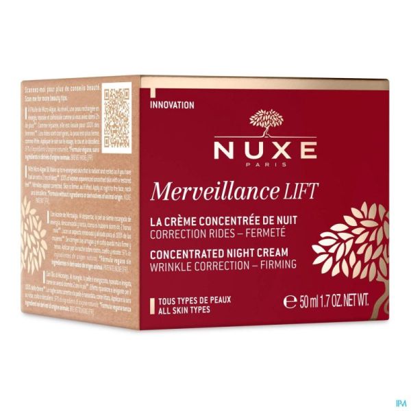 Nuxe Merveillance Lift Crème Concentrée de Nuit 50ml Prix Permanent