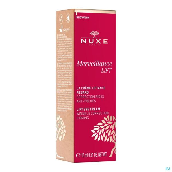 Nuxe Merveillance Lift Crème Liftante Regard 15ml Prix Permanent
