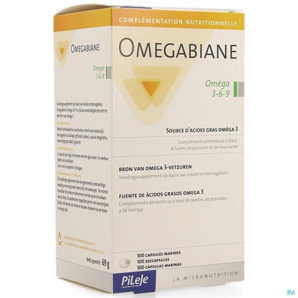 Omegabiane Omega 3-6-9 Gélules 100