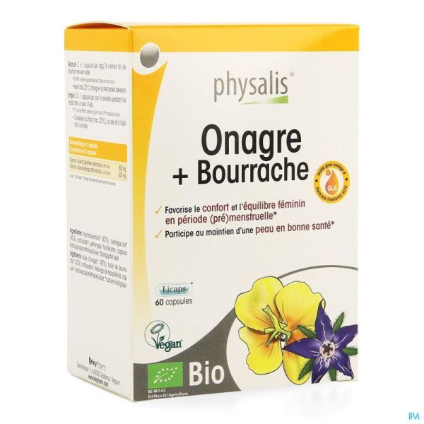 Physalis Teunisbloem+bernagie Bio Gélules 60