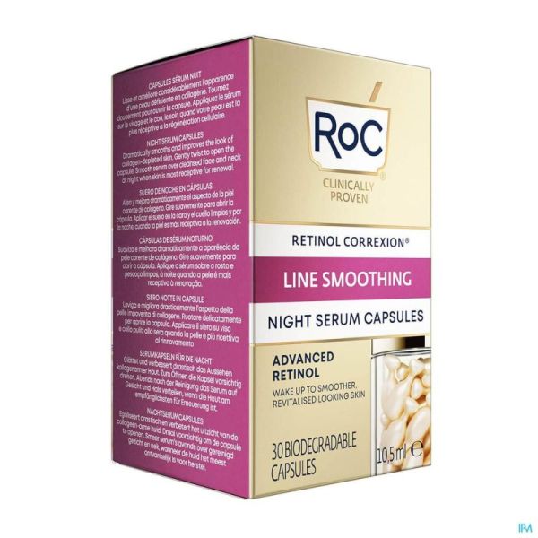 Roc Retinol Correx.line Smooth.night Sérum Gélules 30