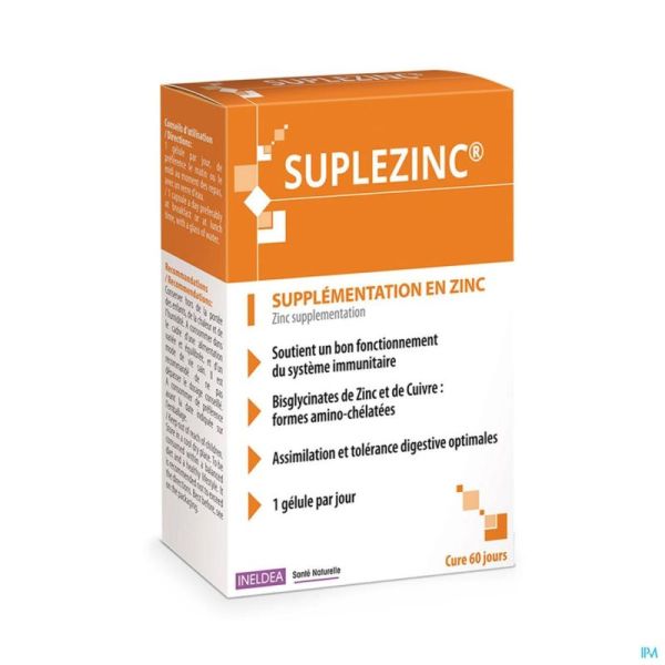 Suplezinc Isn Etui Gélules 60