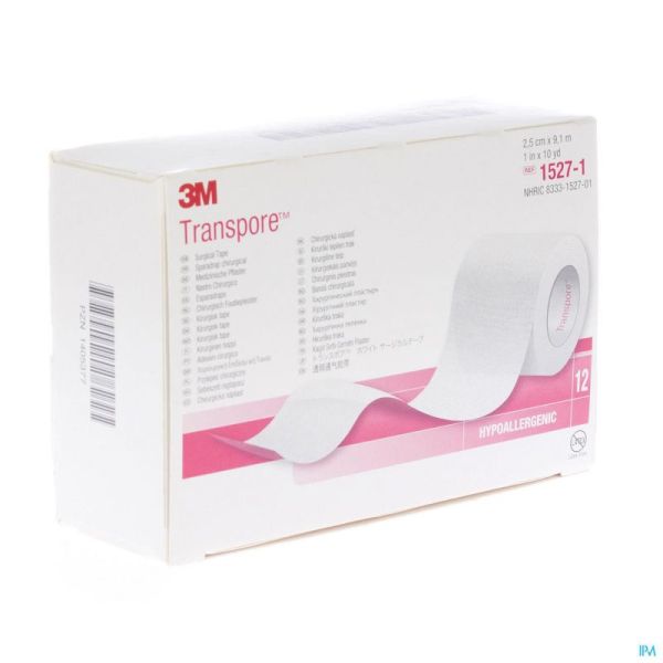 Transpore Sparadrap Chirurgical 2,5cm X 915cm