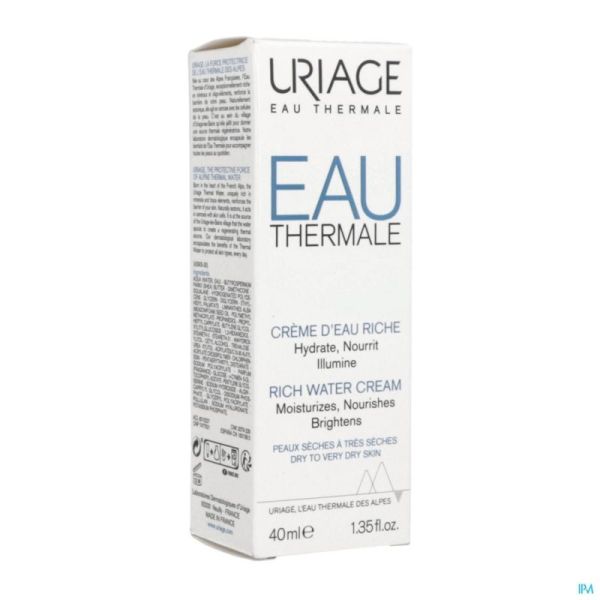 Uriage Eau Thermale Crème Eau Riche 40ml