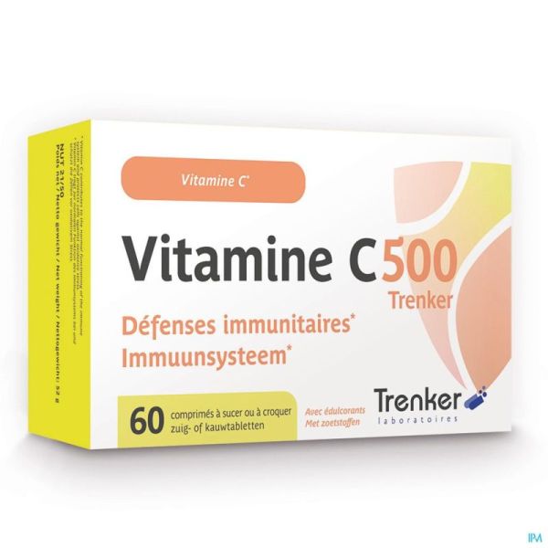 Vitamine C 500 mg Comprimés à Sucer 60 Trenker