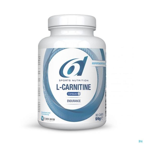 6d Sixd l-carnitine Carnipure Gélules 80