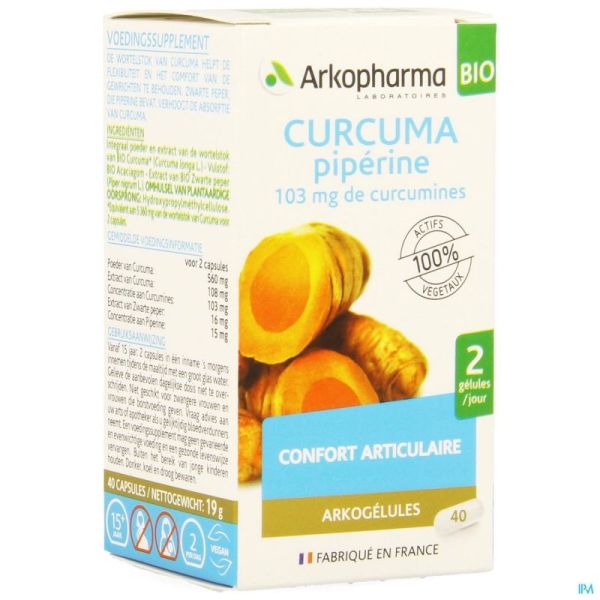 Arkogelules Curcuma Bio Gélules 40