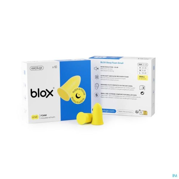 Blox Sleep Mousse Small Jaune 5 Paires