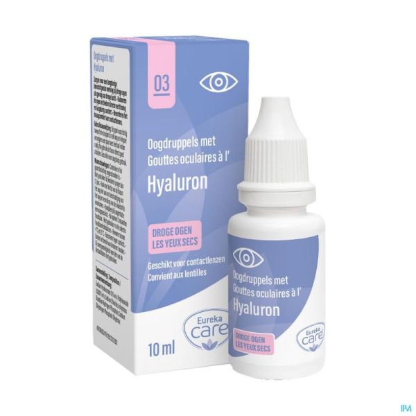 Eureka Care Collyre Yeux Secs Hyaluron 10ml