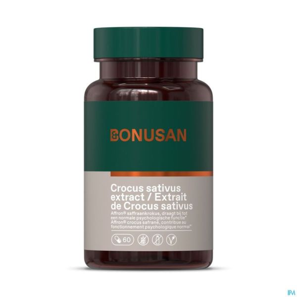 Extrait Crocus Sativus Caps 60 Bonusan