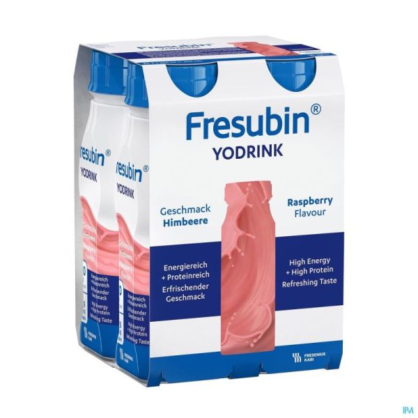 Fresubin Yodrink Framboise Easy Bottle 4x200ml