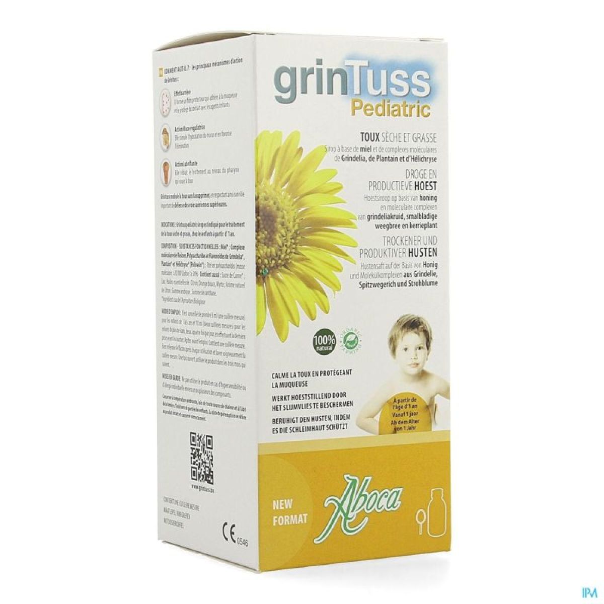 Aboca, GrinTuss Pediatric, Kaszel Suchy I Mokry, Syrop, 180 G - View #7