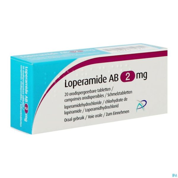 Loperamide Ab 2mg Comprimés Orodisp. 20