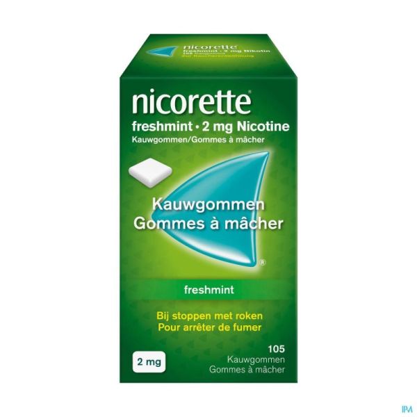 Nicorette Chewing-gum Freshmint 105 Comprimés